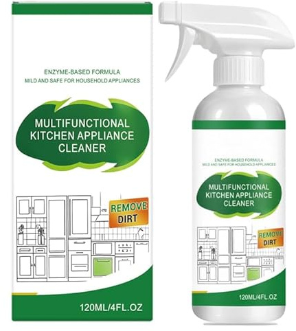 Limpiador multifuncional para electrodomésticos de cocina, spray limpiador natural para cocina, de acción rápida y limpieza profunda, limpiador para electrodomésticos, encimeras, estufas y gabinetes