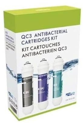 Hidrowater Recambios Ultrafiltración NELVA KIT ANTIBACTERIAS sin Membrana, Filtro de Agua Potable, 3 Unidades