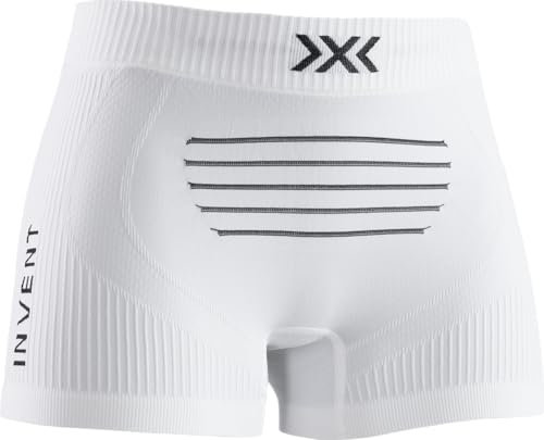 X-Bionic Damen Invent Boxer Shorts, Arctic White/Dolomite Grey, L