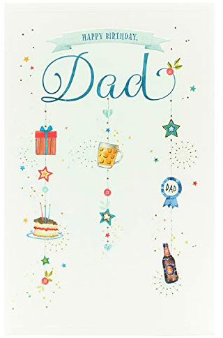 Biglietto di compleanno per papà – Biglietto di compleanno per lui – bel messaggio sentimentale all'interno