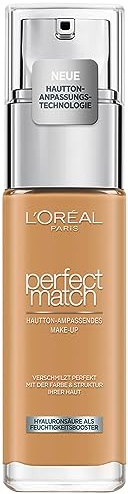 L'Oréal Paris Make up, Flüssige Foundation mit Hyaluron und Aloe Vera, Perfect Match Make-Up, Nr. 6.D/6.W, 30 ml