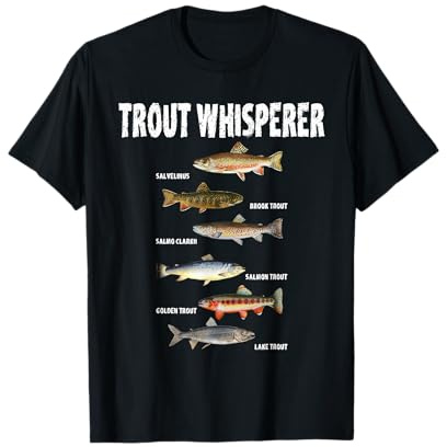 Pescador Motivo Trucha Wisperer Pesca A Mosca Camiseta