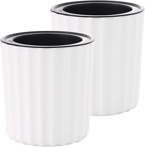 2 Stück Kräutertopf Selbstwässernd Bewässerungstopf Selbstbewässerung Topf Selbstwässernder Blumentopf Selbstbewässerungstopf Kunststoff Pflanztopf Bewässerungssystem Topf Balkon übertopf (10X10.4cm)