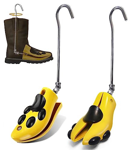 Masvan Shoe Stretchers for Men Women Calf Boots, Adjustable Cowboy Boot Height And Loosen Toe Boxs, Professional Shoe Tree Instep Expander for Hiking Working Boots,Large