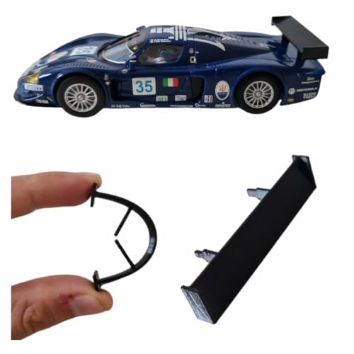 blackslot Flexibler Spoiler, Carrera Zubehör für 132 Maserati MC12, Carrera Bahn Zubehör, Tuning Kleinteil Ersatzteil