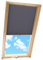 Home-Vision® Dachfenster Premium Plissee Faltrollo mit Bohren Dachfensterkompatibel (Graphit für MK06 - Holzfarben) Dachfensterrollos Blickdicht Sonnenschutz, Montage inkl