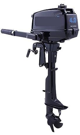 KOROBIE Moteur de Bateau à Moteur Hors-Bord, Moteur Hors-Bord 2 Temps 4 Chevaux, Moteur de Bateau à Arbre Court, Moteur refroidi à l'eau, pour Bateaux de pêche gonflables Yacht