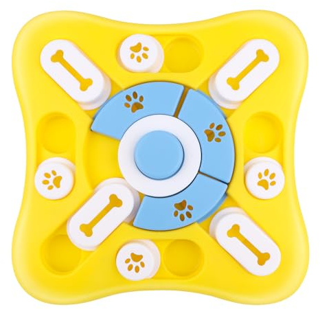 AWAMRWA Ralentissez à Manger des Jouets, Jouet Intelligence Chien Gamelle, Puzzle Interactif pour Chiots, Chats, Petits, Moyens et Grands Chiens l’ Entraînement du QI