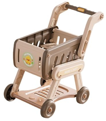 Colcolo Carrito de Infantil, Juguete de supermercado para Juegos de rol, Creativo, Regalo para el Aprendizaje temprano, Juego de Cocina de Juguete, Gris