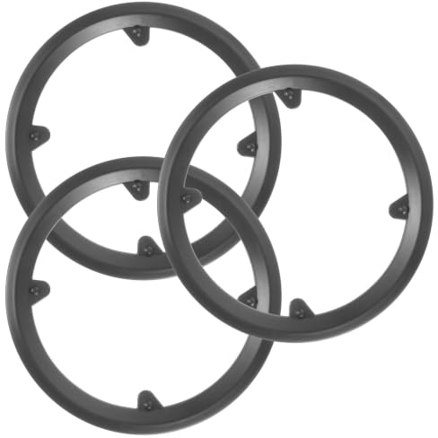 ORFOFE Protège-chaîne de Vélo pour Bicyclette, Lot de 3, Noir, Plastique