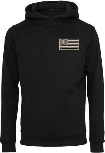 Sudadera con Capucha: Stars and Stripes con Bordado - Bandera USA Hoodie - Regalo Hombre-s y Mujer-es - Sweat-Shirt Estados Unidos América United States - Bike-r Rock Motero Chopper - US-Army (XL)
