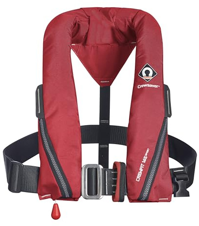Crewsaver Embarcación y Vela - Crewfit 165 N Sport Automático Arnés Chaleco Salvavidas - Rojo - Unisex