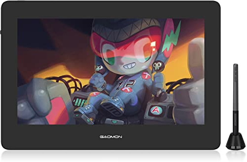 GAOMON PD1220 Grafiktablett mit Display, 11,6 Zoll Stift-Display, 1920x1080 Auflösung, Digitaler Stift AP50, Kompatibel mit Android, Win, Mac OS