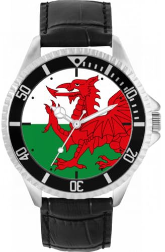 Toff London Uhr mit walisischer Flagge