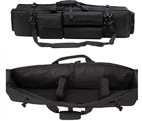Custodie per Pistole Morbide, Fucile Tattico Custodia, Borsa Porta Fucile, Borsa Tattica per Pistola Lunga per Riporre Carabine Fucili Nero