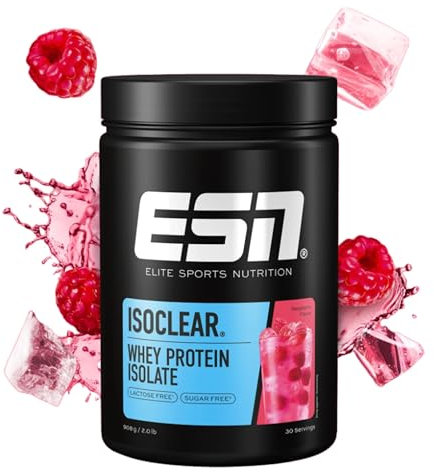 ESN ISOCLEAR Whey Isolate Protein Pulver, Raspberry, 908 g, Clear Whey