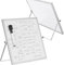 Office World Range Magnethaftende Tafel mit Eisenrahmen und Ständer - White Double Sided Tafel inkl. 1 Marker mit Radiergummi - Büro, Klassenzimmer und zu Hause - 25x25 cm
