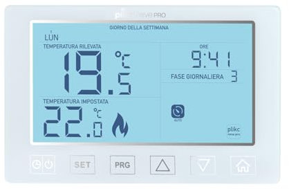 Plikc - Cronotermostato settimanale digitale - Neve (Neve PRO)