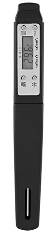 Termómetro para Carne, Termómetro Digital para Alimentos de Lectura Instantánea, Resistente Al Agua, para Cocina, Barbacoa, Sonda para Carne para Asar y Ahumar (Negro)