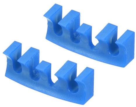 M METERXITY 2 Pack Badminton Stringing Racquet Load Spreader - Badminton Pressure Reducer Stringing Protector Threading Machine Adapter for Repair Fixing (Blue)