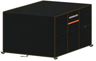 HEIMUNI Housses pour Mobilier de Jardin Imperméable,100x100x90cm Housse Table de Jardin Carrée, Housse Salon de Jardin Extérieur avec Ventilation Bache de Protection Exterieur Table Anti-UV