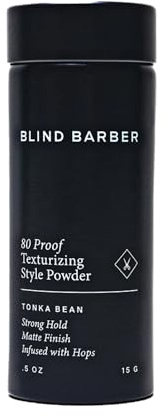 Blind Barber 80 Proof Texturizing Powder - Hair Styling Texture Powder for Men - Builds Weightless Volume - Matte Finish - Medium-to-Strong Hold Hair Products (0.5 oz)