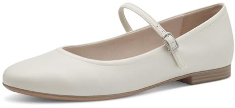 Tamaris Ballerina Damen Vegan Elegant weiß,EU 42