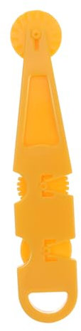 Warmhm Mattarello Goffrato in Pasta Di Gomma Strumento Per Decorare Il Fondente Taglierina a Rotella Tagliapasta Per Fondente Yellow
