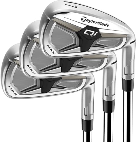 TaylorMade Golf Qi Max Irons Steel Stiff Mens Righthand 4-PW