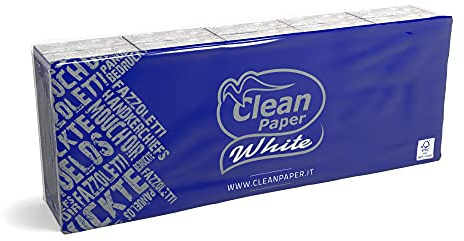 Fazzoletti Clean Paper White 9x10-4v (24 stecche da 10 pacchetti)