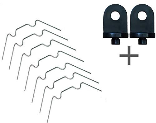 50 Stück Gewächshaus Klammern aus Edelstahl - rostfrei sturmfest kompatibel Set für Hohlkammerplatten Doppelstegplatten Gewächshausklammern + 2 Gewächshausclips