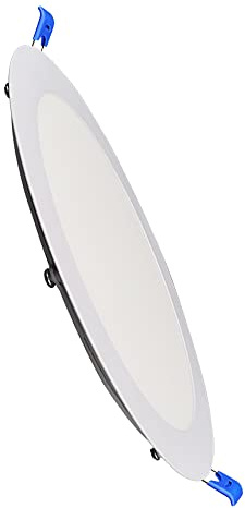 ILUMINASHOP ® Downlight 20W LED 2000 Lúmenes. Panel Extraplano Circular Redondo. Diámetro de Corte Estándar 200mm. Aluminio. [Driver Incluido] (1 Unidad, Blanco Neutro (4500K))