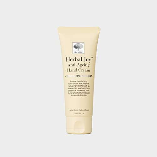 New Nordic Natural Magic Anti-Ageing Hand Cream with Shea Butter & Ceramosides - Fast-Absorbing Nourishment for Dry Skin Relief - 75ml