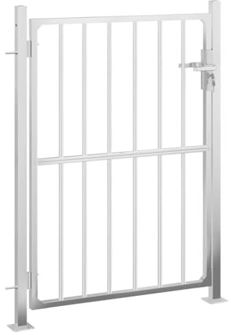 vidaXL Gartentor 100x120 cm Edelstahl