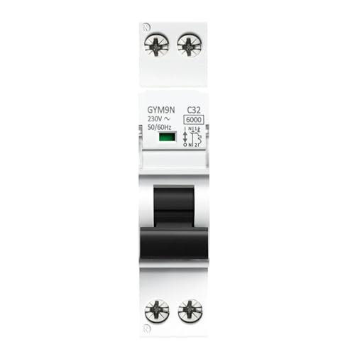 KTMBOHU 1P + N 6A 10A 16A 20A 25A 32A 40A 220V AC Mini disjoncteur 6KA Courbe C Courbe B(C Curve,20A)