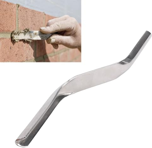Hapivida fogspackel, rostfritt stål tegelskarv spatel 1/2 tum x 3/8 tum runt huvud för keramiska plattor fogning kök badrum golv fönster handfat gemensam fyllning