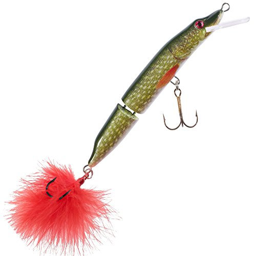Balzer MK Schlanker Hecht Wobbler - Hechtwobbler zum Spinnangeln auf Hecht, Zander & Barsche, Hechtköder, Spinnköder für Hechte, Farbe/Teilung:Hecht hell / 2 teilig, Länge/Gewicht:14cm / 13g
