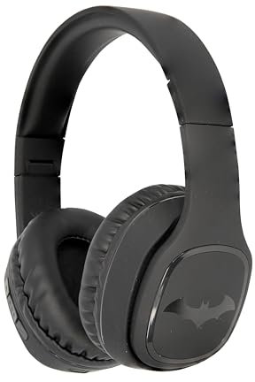 OTL Technologies Casque audio Bluetooth TWEEN Batman (pliable, arceau rembourré, design élégant, autonomie jusqu'à 30 heures, pour adolescents et adultes), Noir