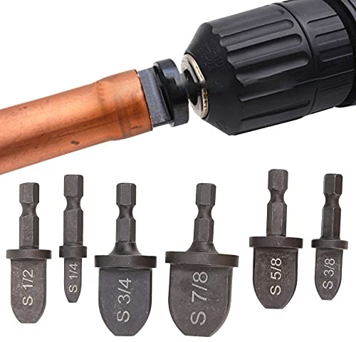 Espansore per Tubo, 6 Pezzi di Espansione per Tubo Cuscinetto Esagonale in Acciaio Manico Esagonale per Condizionatore D'aria Set di Attrezzi per lo Stampaggio di Tubi in Rame