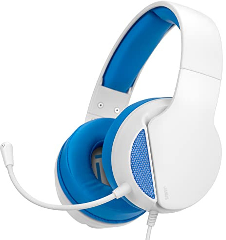 NITHO Janus Gaming Headset – Over-Ear Kopfhörer mit 50-mm-Treiber, Bügelmikrofon, 3.5-mm-Audio – für PC, PS4, PS5, Xbox One/Series X|S, Mobile, Tablet – Blau