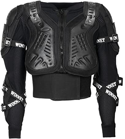 WinNet Corpetto pettorina protezione integrale da bimbo bambino per mini moto cross fuoristrada equitazione sci BMX pattini (10 anni)