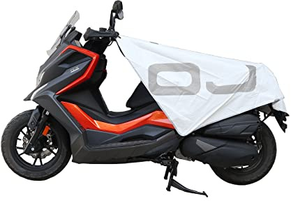 OJ Cooling Bike Cover Universale White/Bianco – Coprimoto Impermeabile e Traspirante per Moto e Scooter – Protezione Completa da Pioggia, Polvere e Sole – Facile da Installare