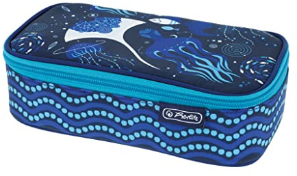 Herlitz Trousse Beatbox, Bleu océan, 22,5 x 12 x 7 cm, Trousse à Crayons