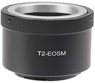 FOTGA T2-EOSM objektivadapter objektiv adapter ring kompatibel med T2 T monteringsobjekt för Canon EOS M EF-M Mount spegellös kamerahölje M1 M2 M3 M5 M6 M10 M50 M100 M200, M50 Mark II, M6 Mark II