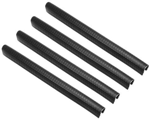 PATIKIL 11.8 Inch Skateboard Deck Guards Protector, 4 Pack Skate Deck Edge Protection Skateboard Protective Gear, Black