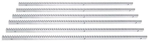 6x1m Zahnschiene Schiebetor Zahnstange für Schiebetorantrieb Torantriebe Schiebetore, Toröffner Zubehör, Zahnstangen Stahl 12mm breit M4 Schiebetorantrieb bis 2000kg