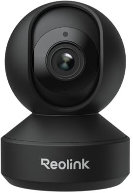 Reolink 4K PTZ Caméra Surveillance WiFi Intérieure 360°, Caméra Bébé Détection de Personne/Animaux/Pleurs, Wi-Fi 6 Bi-Bande, Zoom 3X, Suivi Auto, Vision Nocturne, Configuration Bluetooth, E1 Zoom Noir