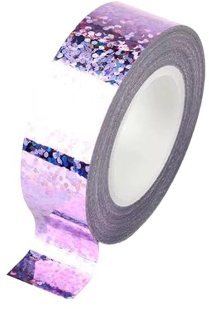 rockible Nastro Adesivo per Cerchio da Ginnastica Ritmica, Nastro Decorativo da Avvolgimento, Adesivo per Cerchio, Progetti Artistici e Artigianali, Facile Applicazione, Viola Chiaro