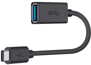 Belkin F2CU036BTBLK Adapter Stecker C 3.0-1x USB 3.2 Gen 1 Buch, Schwarz