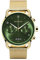 DeTomaso SORPASSO Chronograph Limited Edition Gold Green Herren-Armbanduhr Analog Quarz Mesh Milanese Gold